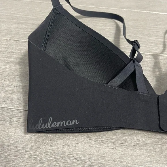 Lululemon Take Shape Bra in Black Padded Push Up Wireless Wire Free Bralette 32C - Picture 11 of 15